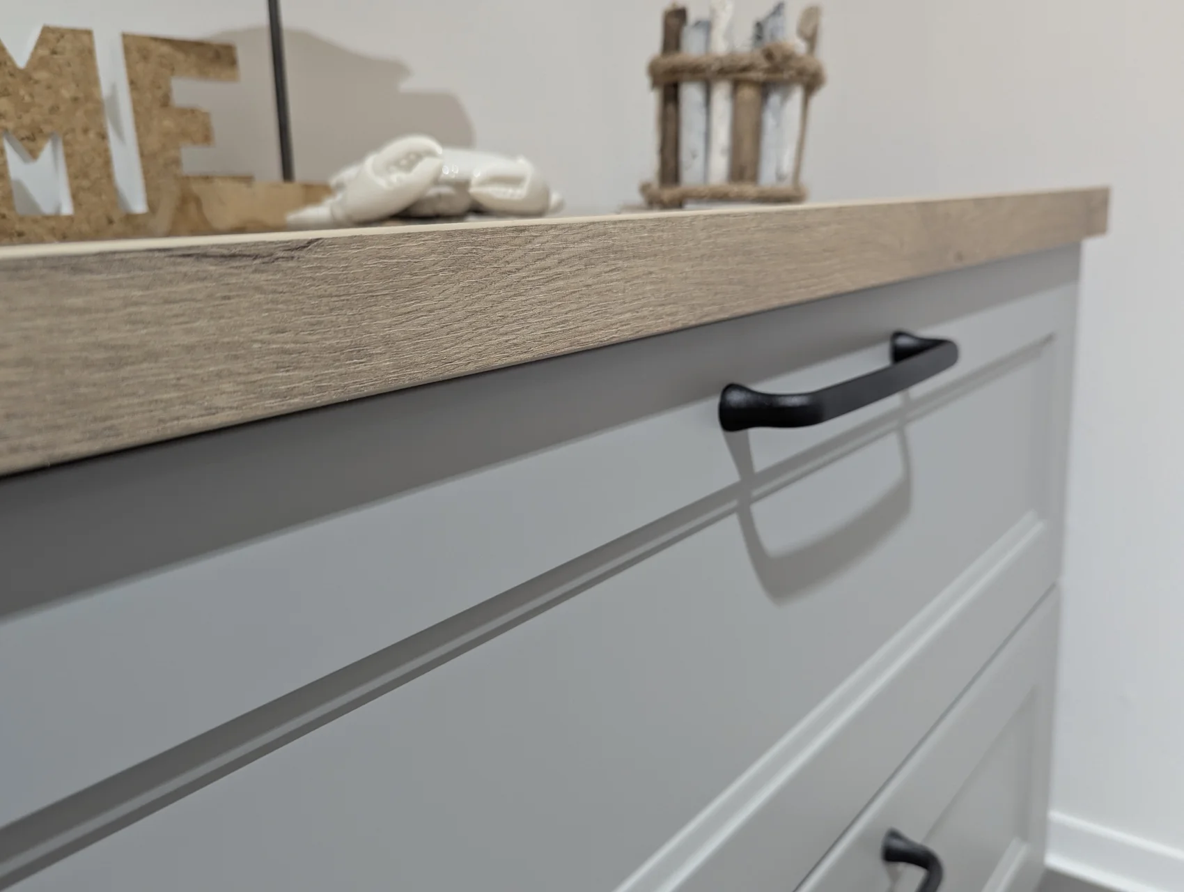 Schwarzer Gusseisen Griff für die Badezimmerkombination