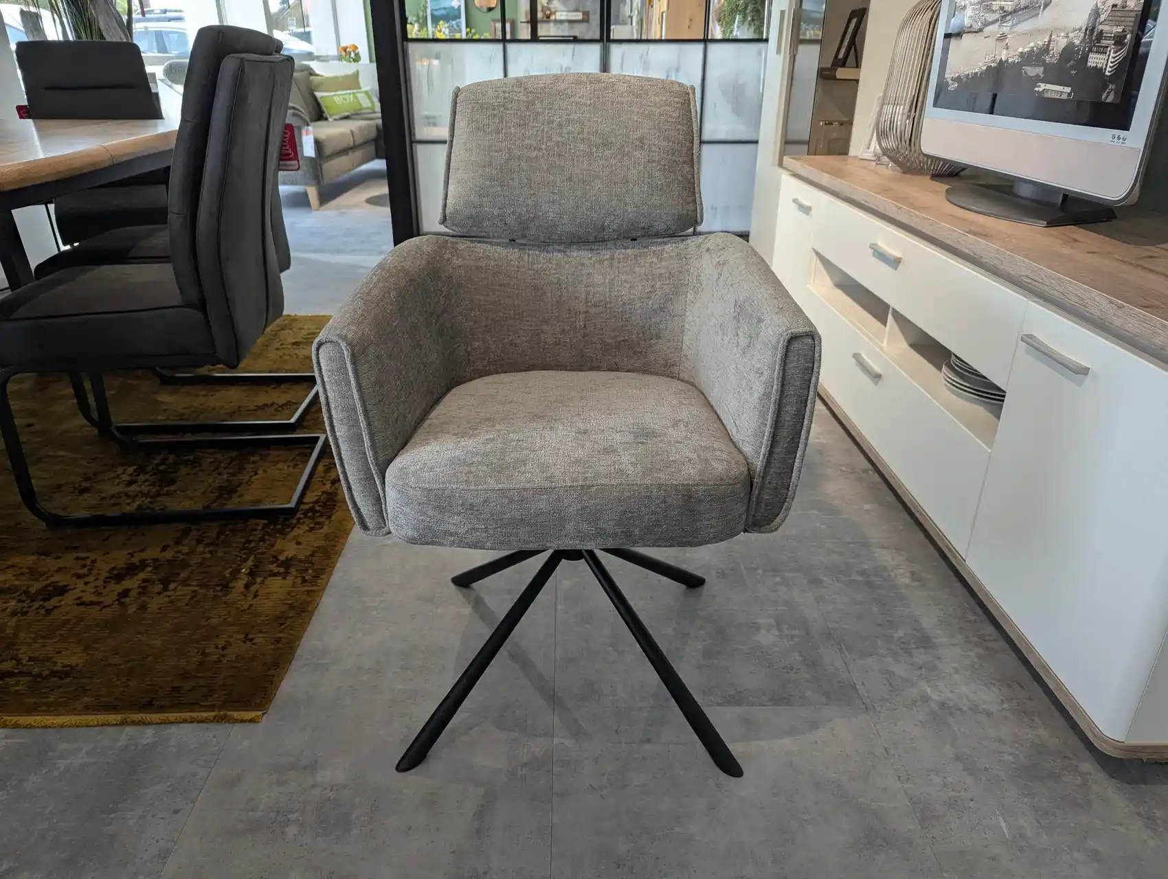 Stuhl Taupe - 360° drehbar