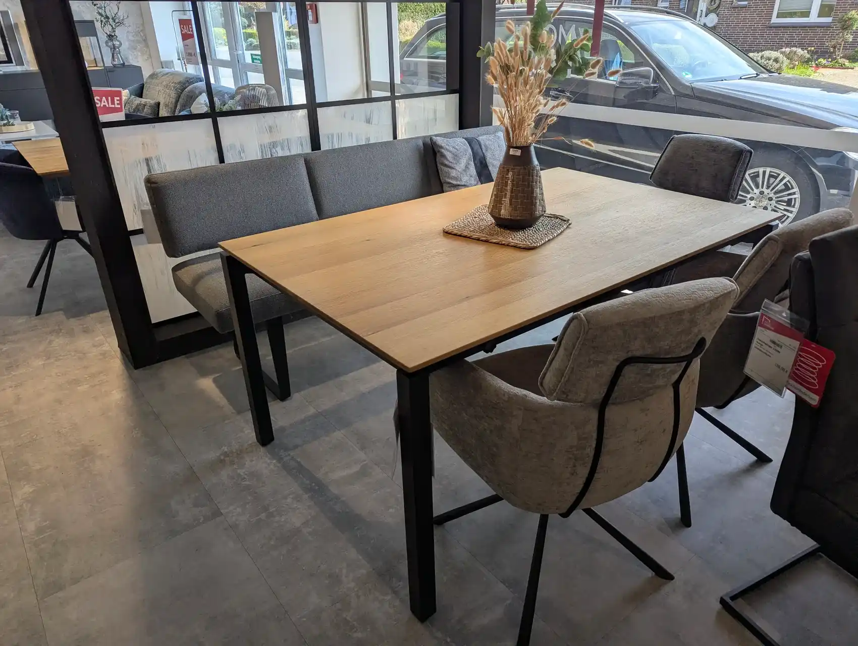 Ausziehtisch - Charakter Eiche furniert