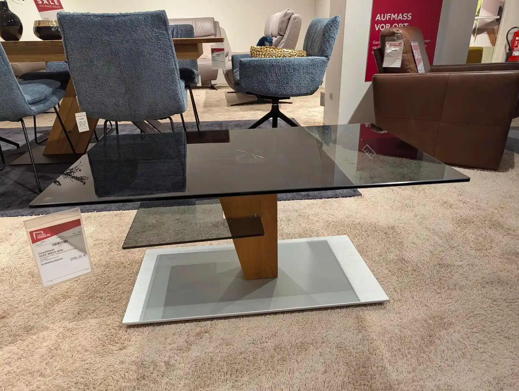 Couchtisch mit Hydrolift