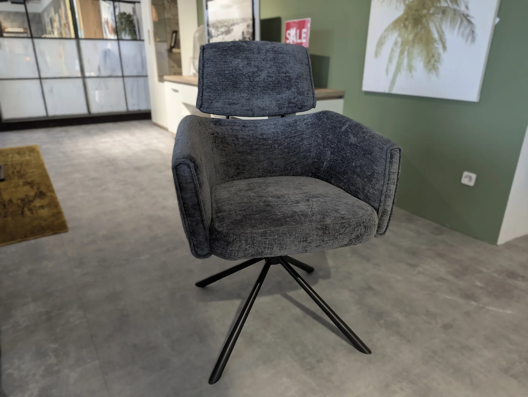 Stuhl Anthrazit - 360° drehbar