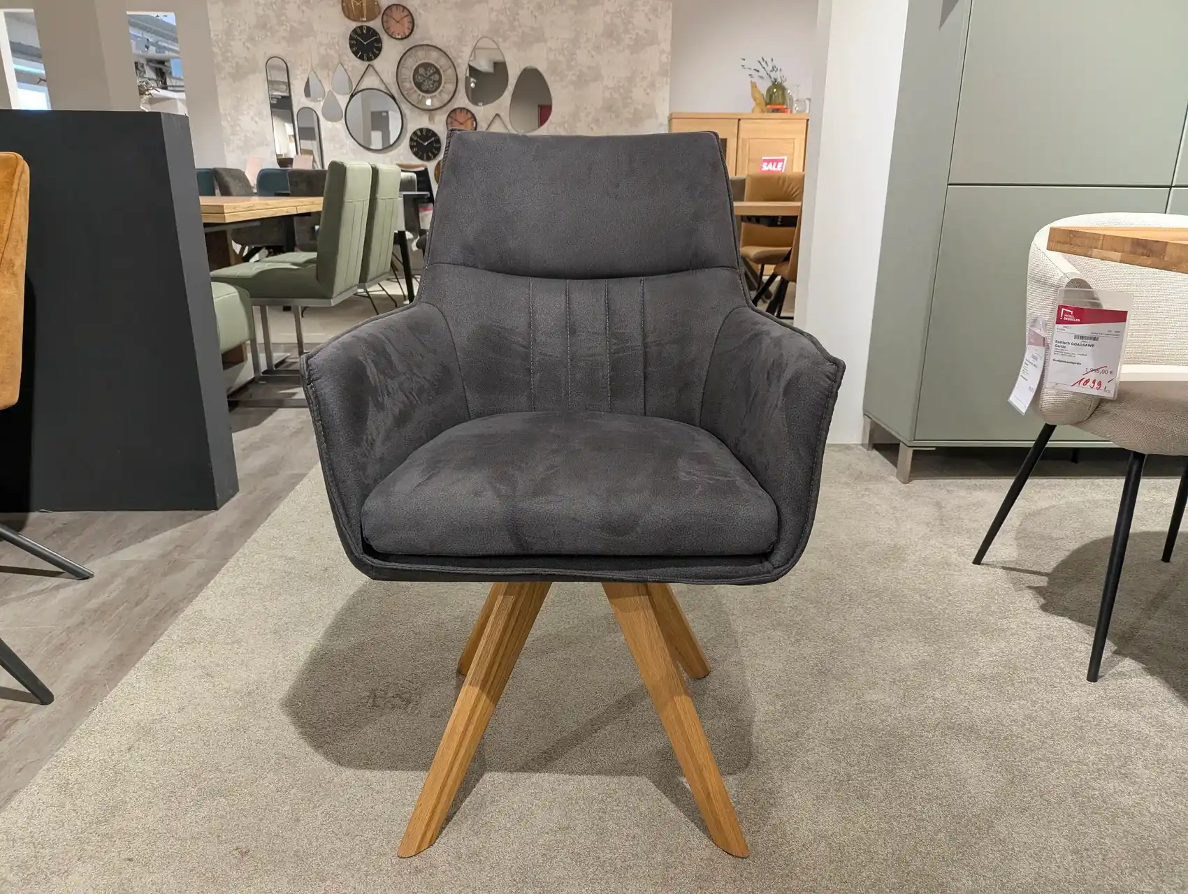 Stuhl – Microfaser Graphit 